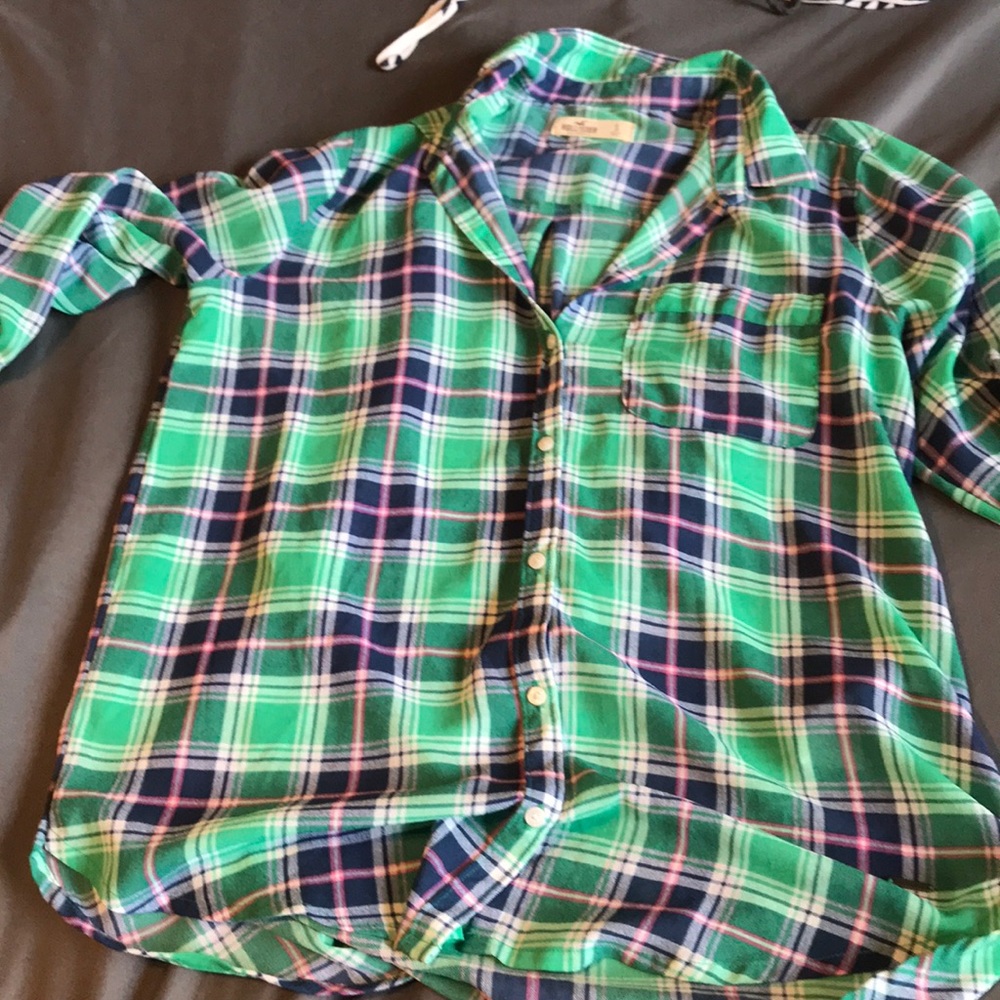 Quarter sleeve hollister light flannel